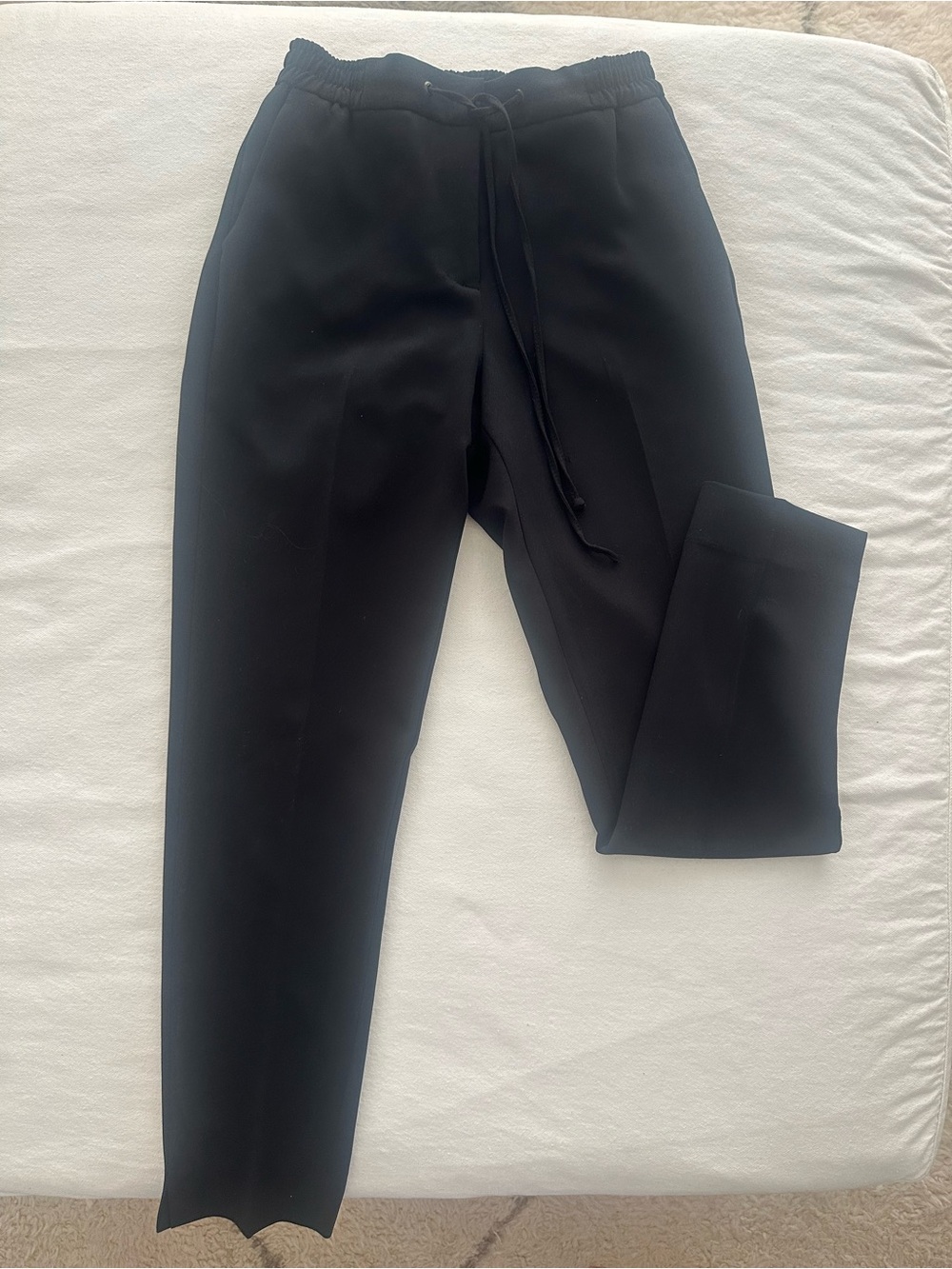 Gerard Darel Black Drawstring/Zip Dress Pants